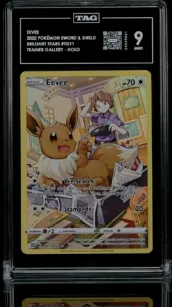 LOT OF 9 SLABBED POKEMON CARDS - Image 1