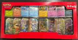 Pokemon TCG Prismatic Evolutions Costco 8 Mini-Tin Bundle w/ Promo Cards NEW - Image 1