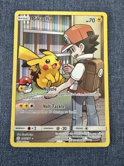 Pokemon TCG Pikachu Card #241/236 Cosmic Eclipse Secret Rare - Image 1