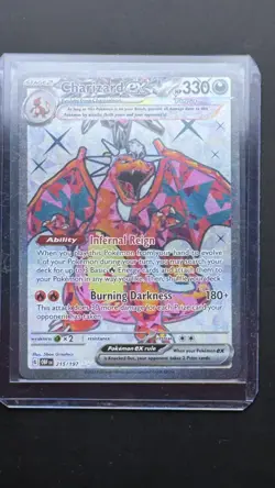 Pokemon Card - Charizard EX Sv03: Obsidian Flames Holo 215/197 Mint/NM - Image 1