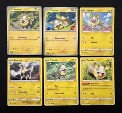 6x Yamper Boltund Pokemon Card Lot Cute Pokemon Cards Electric Type Pokemon - Image 1