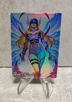 Angewomon Trading Card Waifu Goddess Story Anime Girl holo Karte Manga Full Art - Image 1