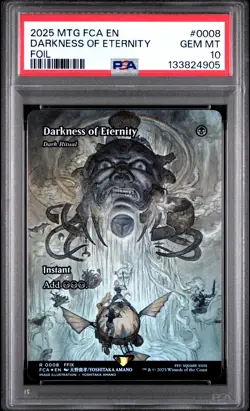 2025 MTG FINAL FANTASY THROUGH THE AGES FOIL #0008 DARKNESS OF ETERNITY PSA 10 - Image 1