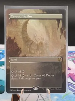 MTG FOIL Caves of Koilos Borderless - Dominaria United #378 - Image 1