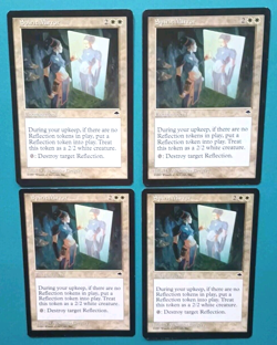 Magic the Gathering MTG Tempest SPIRIT MIRROR X 4 R LP/EX 1997 Vintage - Image 1