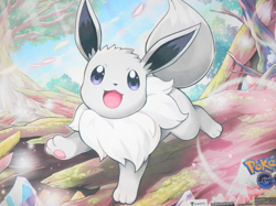 Pokemon Go TCG Shiny Eevee Play Mat • 13x23" Rubber Back Playmat Mouse Pad NEW - Image 2