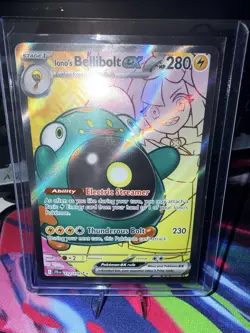 Pokemon TCG - Iono's Bellibolt EX Full Art 172/159 Sv09: Journey Together Holo - Image 1