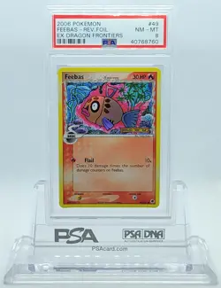 POKEMON EX DRAGON FRONTIERS FEEBAS #49 REVERSE HOLO PSA 8 NM-MT #40768760 - Image 2