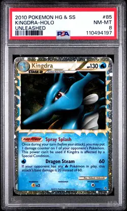 2010 POKEMON HEARTGOLD KINGDRA PRIME #85 ULTRA RARE PSA 8 NM #110494197 - Image 1