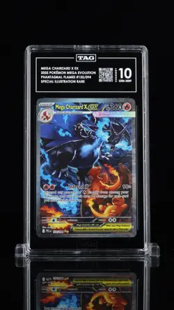 Pokemon Mega Charizard X ex 2025 Mega Evolution #125/094 Special Il. Rare TAG 10 - Image 1