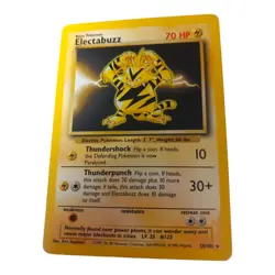 Electabuzz Base Set 20/102 MP Rare Pokemon TCG Card Basic Regular - Image 3