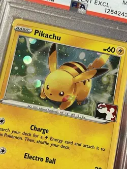 2021-22 POKEMON PROMO PLAY! POKEMON EVENT EXCLUSIVE #065 PIKACHU-HOLO PSA 9 - Image 3