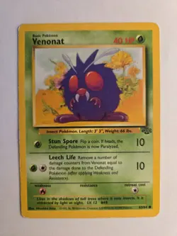 Venonat 63/64 Pokemon Jungle Unlimited MP/HP - Image 1