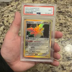 2005 POKEMON EX DELTA SPECIES #3 DRAGONITE-HOLO PSA 9 - Image 1