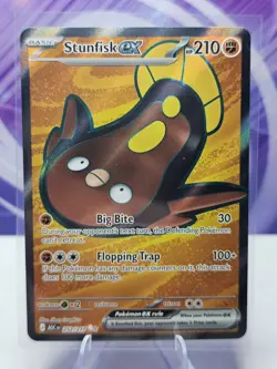 Pokemon TCG Ascended Heroes Stunfisk EX Full Art 252/217 NM - Image 1