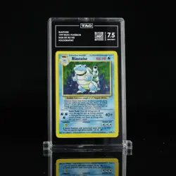 Pokemon TCG Blastoise Base Set 2/102 Holo Unlimited Holo Rare TAG 7.5 Near Mint - Image 1