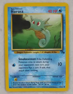 Pokemon TCG Horsea 49/62 Fossil Common - Image 1