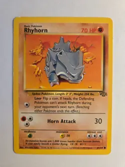 Rhyhorn 61/64 Pokemon Jungle Unlimited MP/HP - Image 1