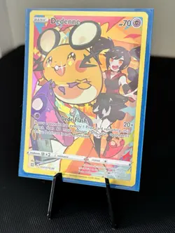 💥 Pokemon Dedenne Holo Rare # TG07/TG30 - Brilliant Stars - 2022 NM - Image 1