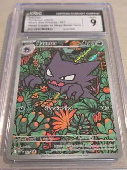 2025 Pokemon Black Star Promo Haunter 027 CGC 9 Mega Gengar ex Deck - Image 2