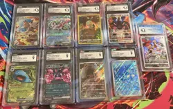 Pokemon Graded Lot: 9 Slabs CGC 9.5 9 - Venusaur 151, Dream League Torkoal, Luca - Image 1