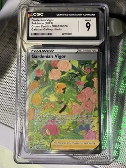 Gardenia’s Vigor Pokemon 2023 Crown Zenith GG61/GG70 Galarian Gallery Holo CGC 9 - Image 1