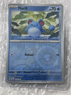 Pokemon TCG Marill 033/142 Sv07: Stellar Crown Reverse Holo NM - Image 1