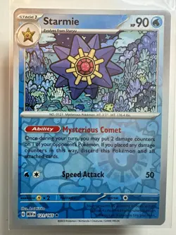 POKEMON 151 ENGLISH REVERSE HOLO STARMIE 121/165 MEW EN - Image 1