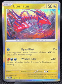 Pokemon Eternatus 141/191 Rare Holo Surging Sparks TCG NM+ - Image 1