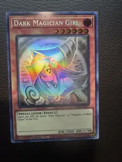 Yu-Gi-Oh! TCG Konami Dark Magician Girl ghost rare 1st Edition GTP2 - Image 1