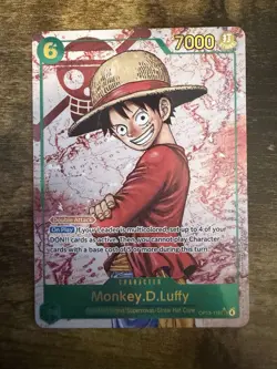 2025 One Piece TCG Carrying On His Will Monkey.D.Luffy Alt Art OP13-118 SEC - Image 1