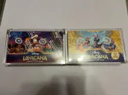 Disney Lorcana shimmering skies and inklands booster box sealed acrylic case - Image 1