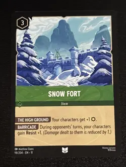 Disney Lorcana Winterspell Snow Fort 98/204 NM - Image 1