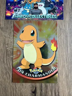 Pokemon 1999 Charmander #04 Topps Holo Card 1st Printing Blue Logo NM - Image 1