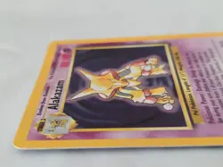 ALAKAZAM 1999 Pokemon Base Set Unlimited Holo Rare Card #1/102 - Image 3