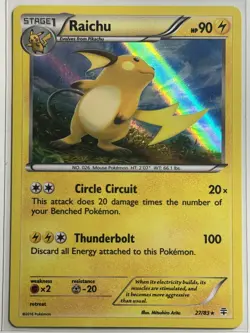 Raichu Holo XY Base Set 43/146 LP-NM Pokemon Card - Image 1