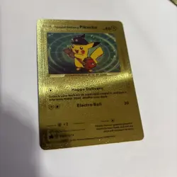 Pokemon Gold Custom Special Delivery Pikachu Graded 10 Card - Image 1