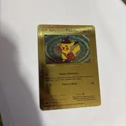 Pokemon Gold Custom Special Delivery Pikachu Graded 10 Card - Image 2