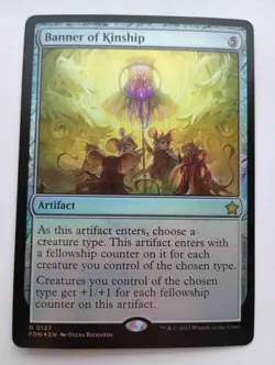 MTG - 1x Banner of Kinship - Foil - Foundations - NM - Image 1
