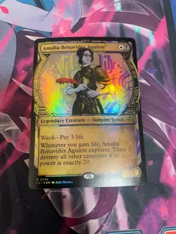 MTG - AMALIA BENAVIDES AGUIRRE - RARE - LCI - NM - SHOWCASE FOIL - Image 1