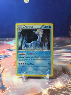 Aurorus Pokemon TCG Furious Fists Cosmo Holo 26/111 Rare MP - Image 1