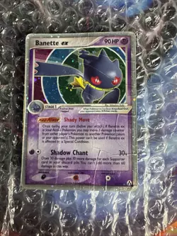Pokemon TCG Banette Ex - Legend Maker (LM) Ultra Rare Holo 85/92 Heavily Played - Image 1