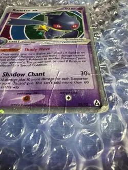 Pokemon TCG Banette Ex - Legend Maker (LM) Ultra Rare Holo 85/92 Heavily Played - Image 2