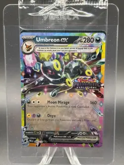 Umbreon ex 60/131 Prismatic Evolution Stamped Promo Sealed Pokemon TCG - Image 1