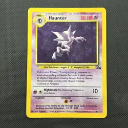 Pokemon TCG Haunter 6/62 Holo Unlimited Rare Fossil, WOTC LP - Image 1