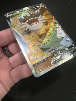 Pokemon Galarian Perrserker V 184/196 Lost Origin Full Art Holo NM - Image 3