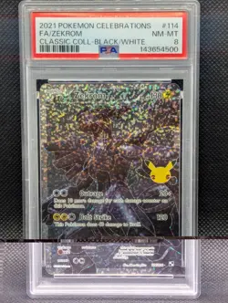 Zekrom #114 PSA 8 NM-MINT Pokemon Celebrations Classic Collection Black/White - Image 1