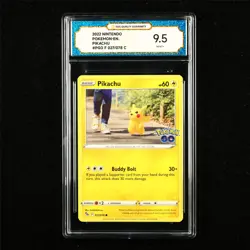 TQG 9.5 MINT+ 2022 Pokemon ENG Pikachu 027/078 C - Image 1