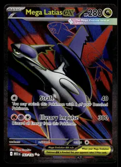 Pokemon TCG ME01: Mega Evolution #163/132 Mega Latias ex NM - Image 1