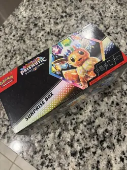 Prismatic Evolutions Surprise Box! New, Sealed Pokemon TCG Eevee Box! IN HAND! - Image 1